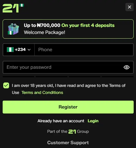 21 Bet Casino